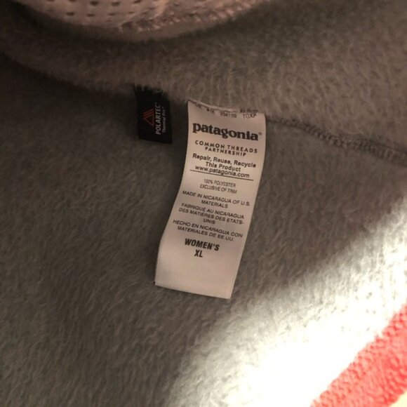 Patagonia Fleece Women's Re-Tool Snap-T Pullover size XL Fall/Cozy/Jacket - Picture 4 of 7